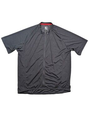 Bontrager Mens 3XL Cycling Jersey Black Full Zip Short Sleeve Bike Semi Fitted